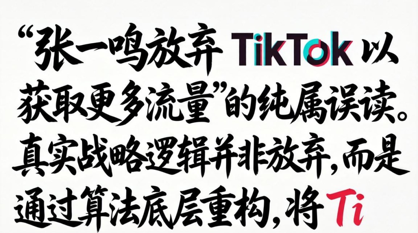 张一鸣放弃 TikTok 是真的吗