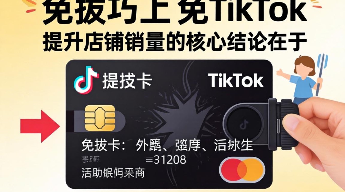 免拔卡上TikTok怎么提升店铺销量