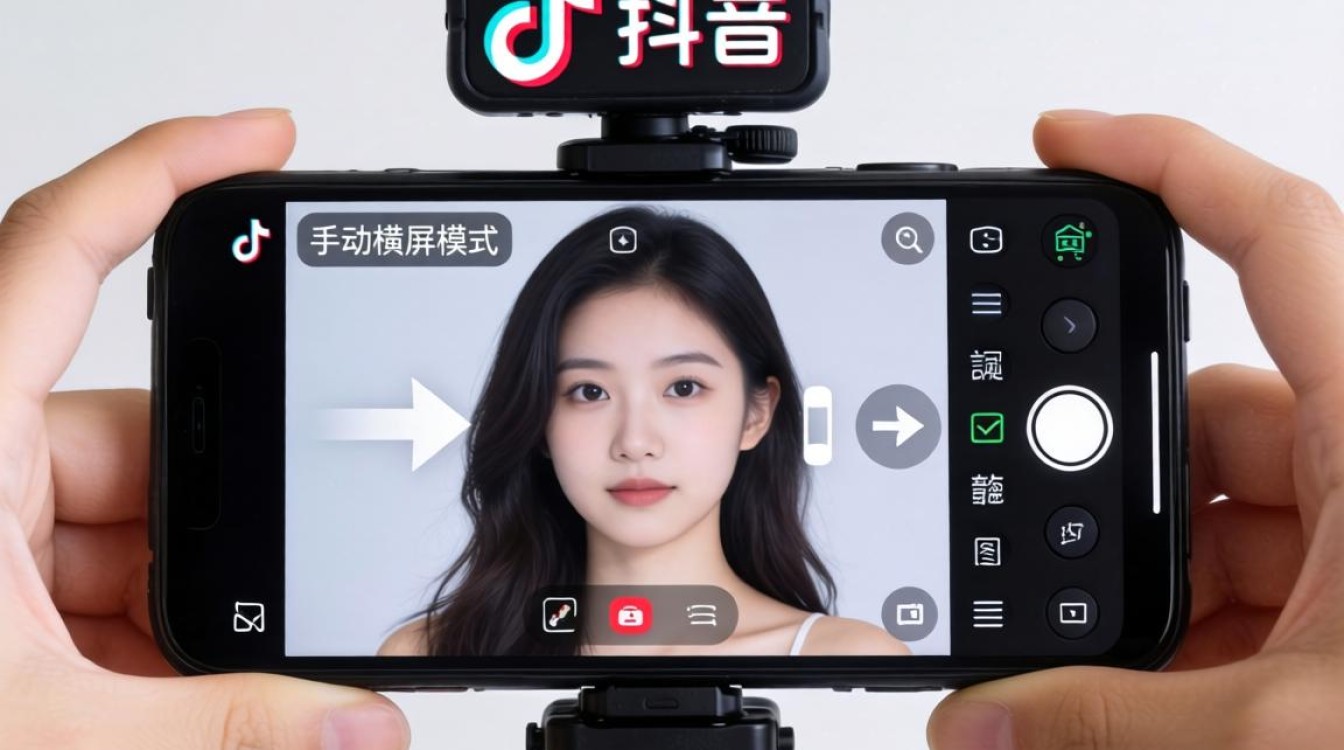 抖音里怎么横屏录制视频