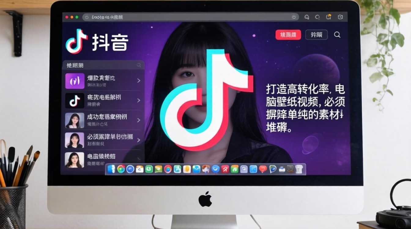 电脑壁纸抖音怎么弄视频