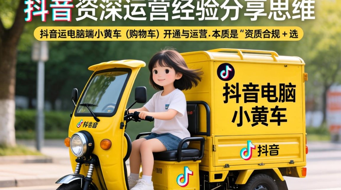 抖音电脑小黄车怎么弄