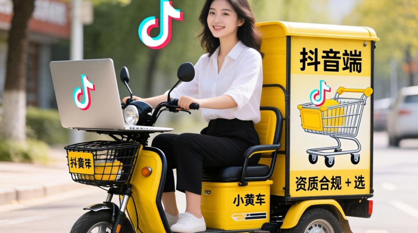 抖音电脑小黄车怎么弄