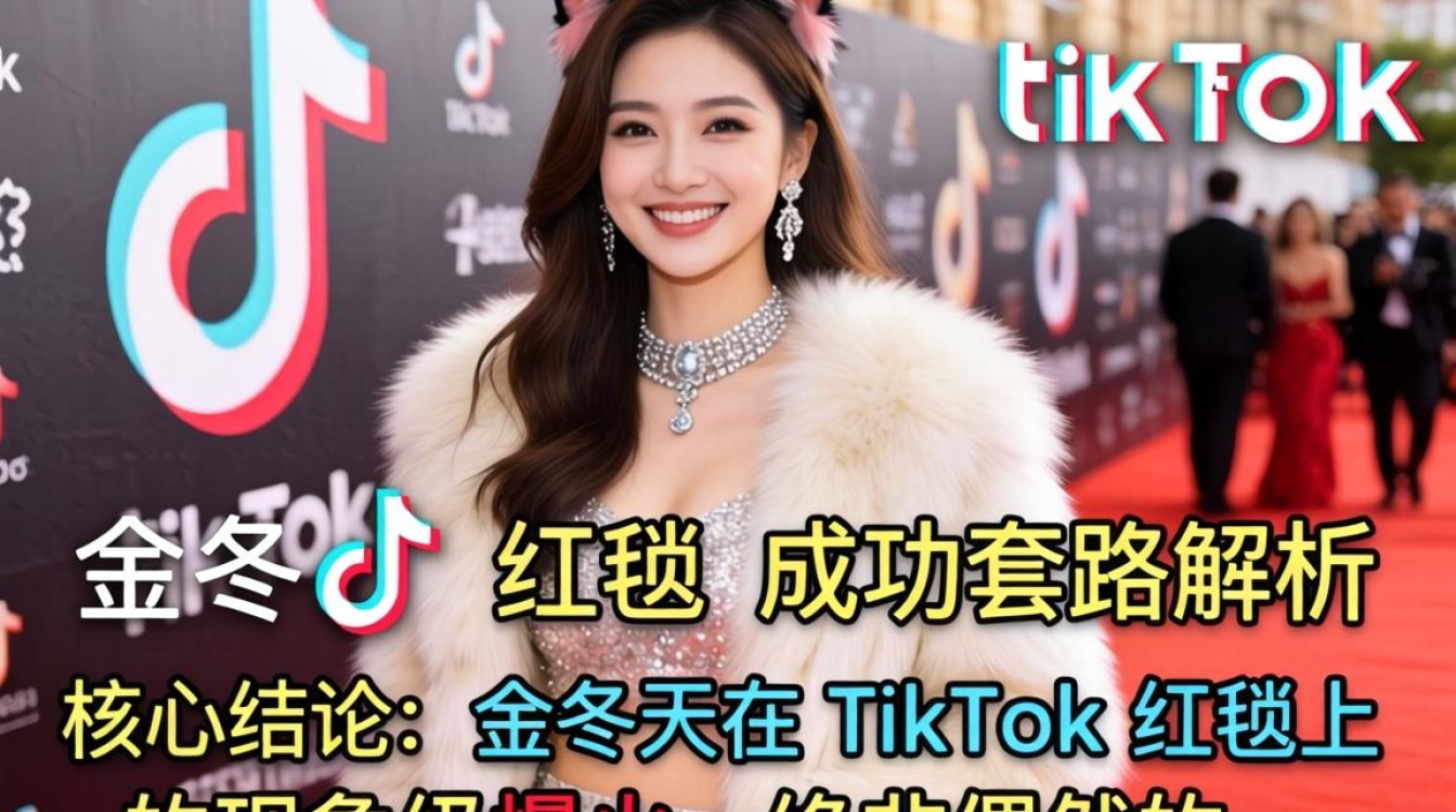 金冬天 TikTok 红毯怎么爆