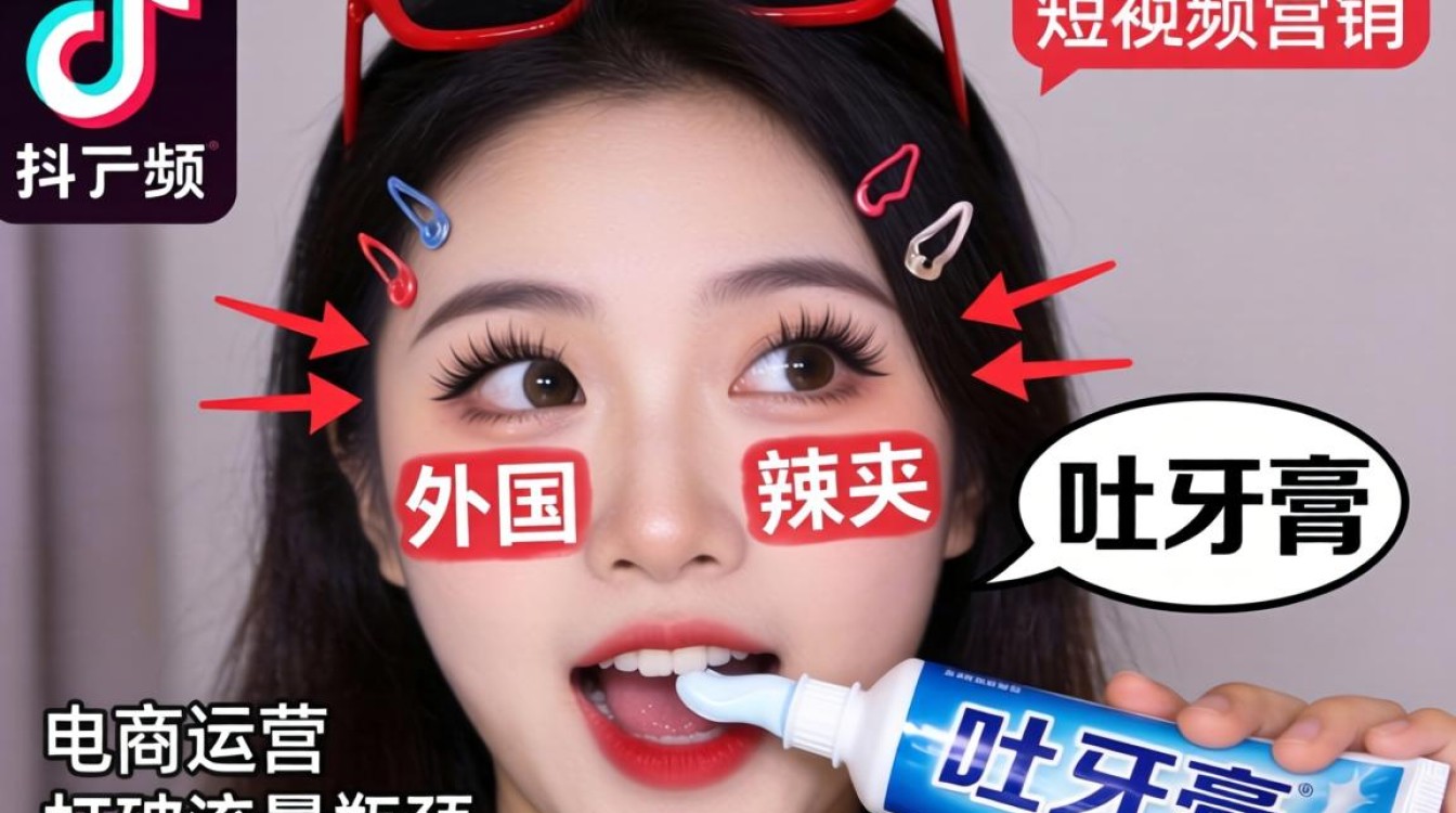 外国辣妹 TikTok 吐牙膏视频爆火