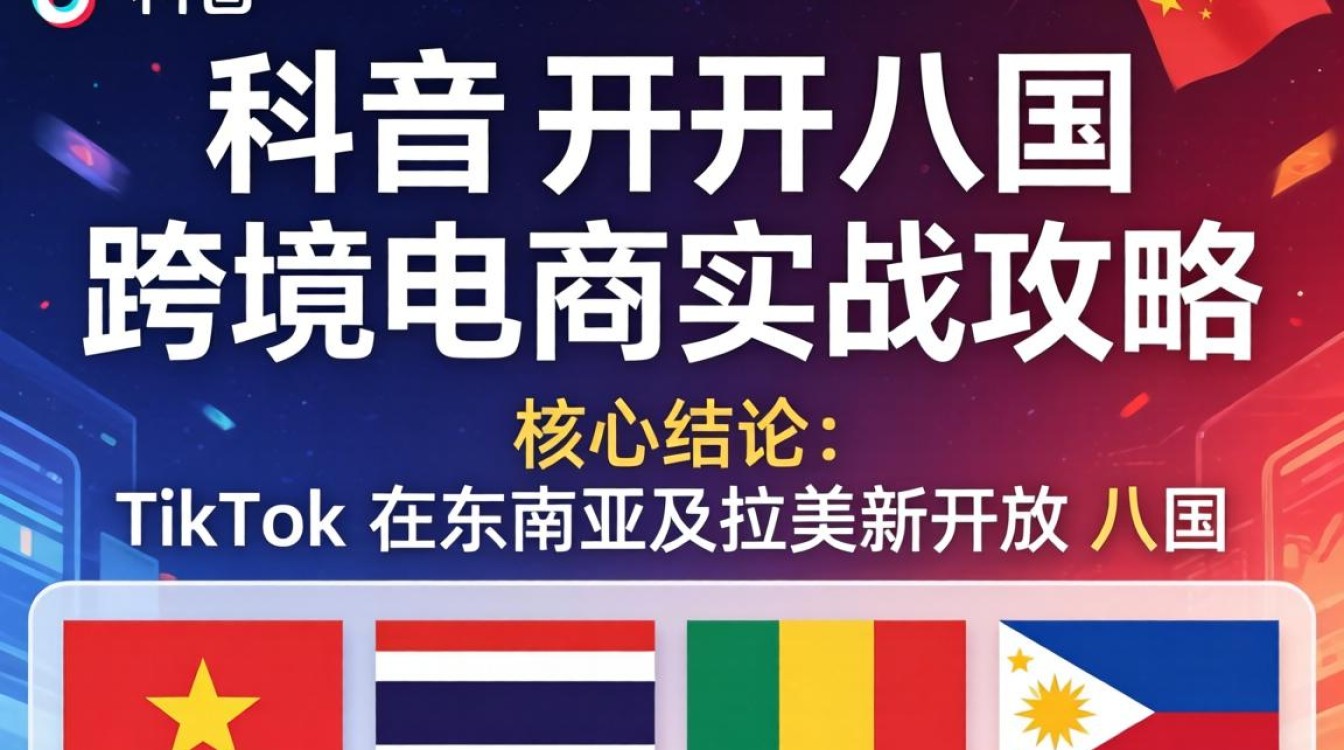 TikTok 新开八国跨境电商实战攻略