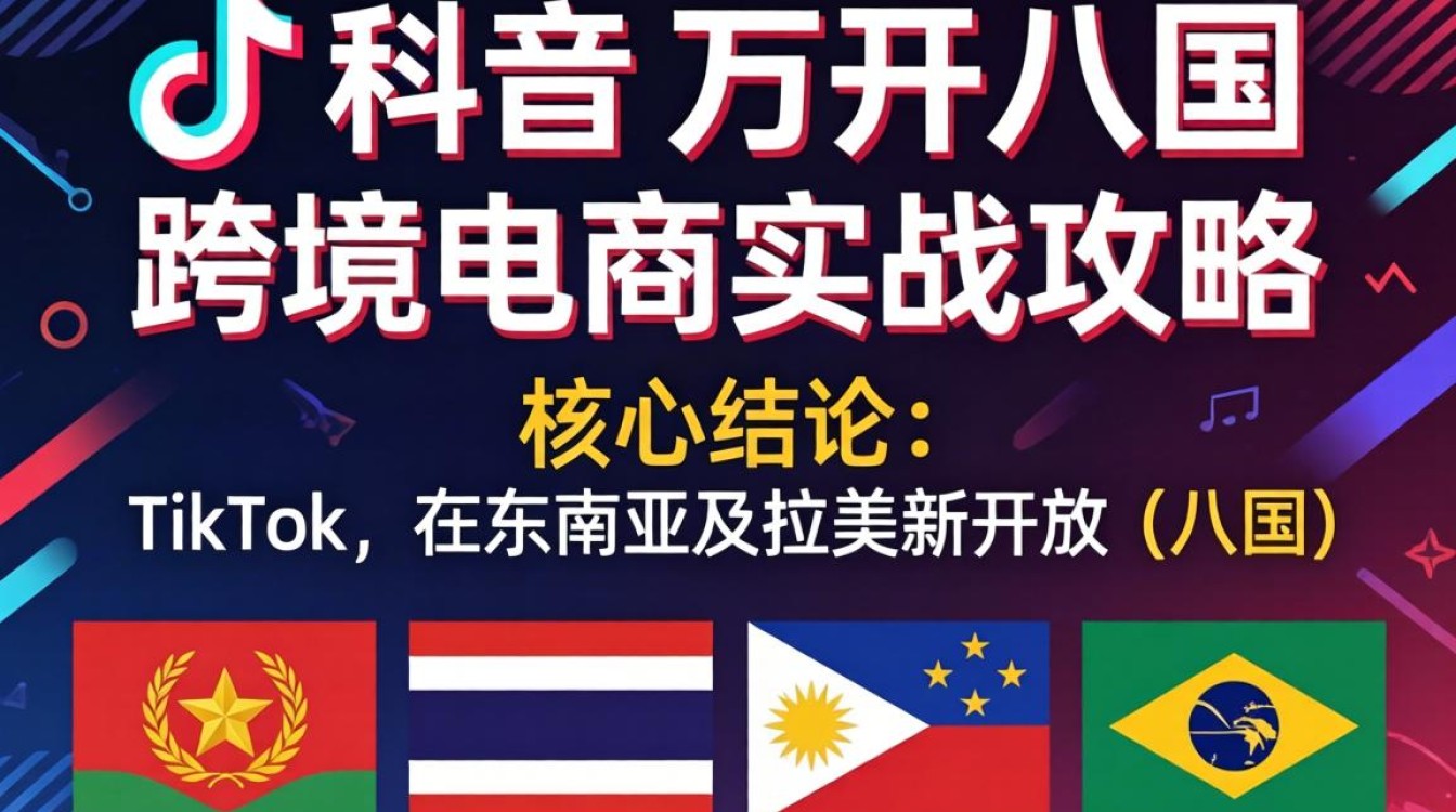 TikTok 新开八国跨境电商实战攻略
