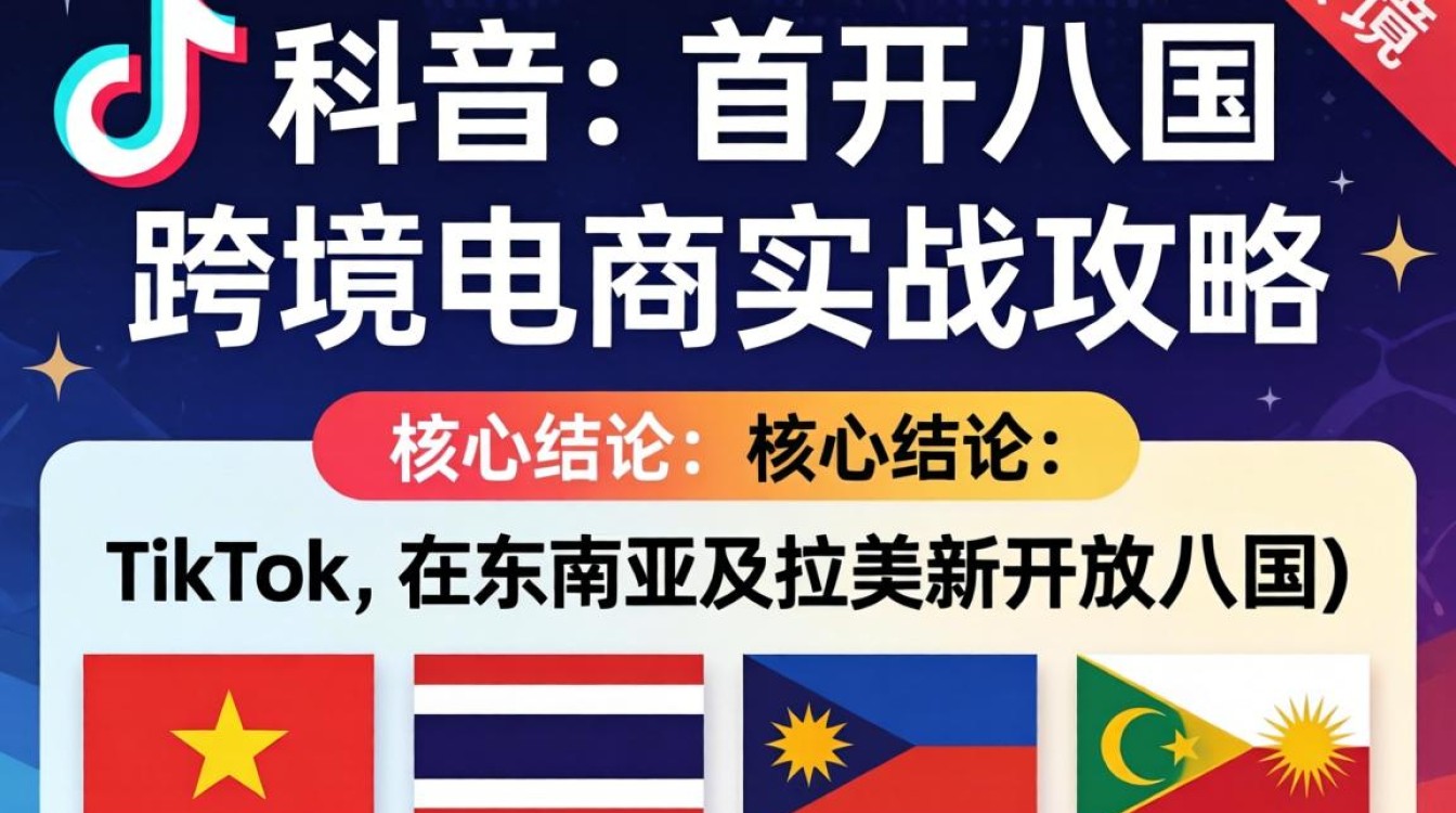 TikTok 新开八国跨境电商实战攻略