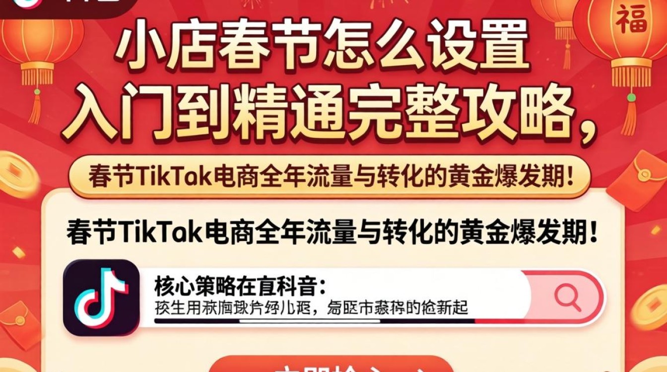 TikTok 小店春节怎么设置