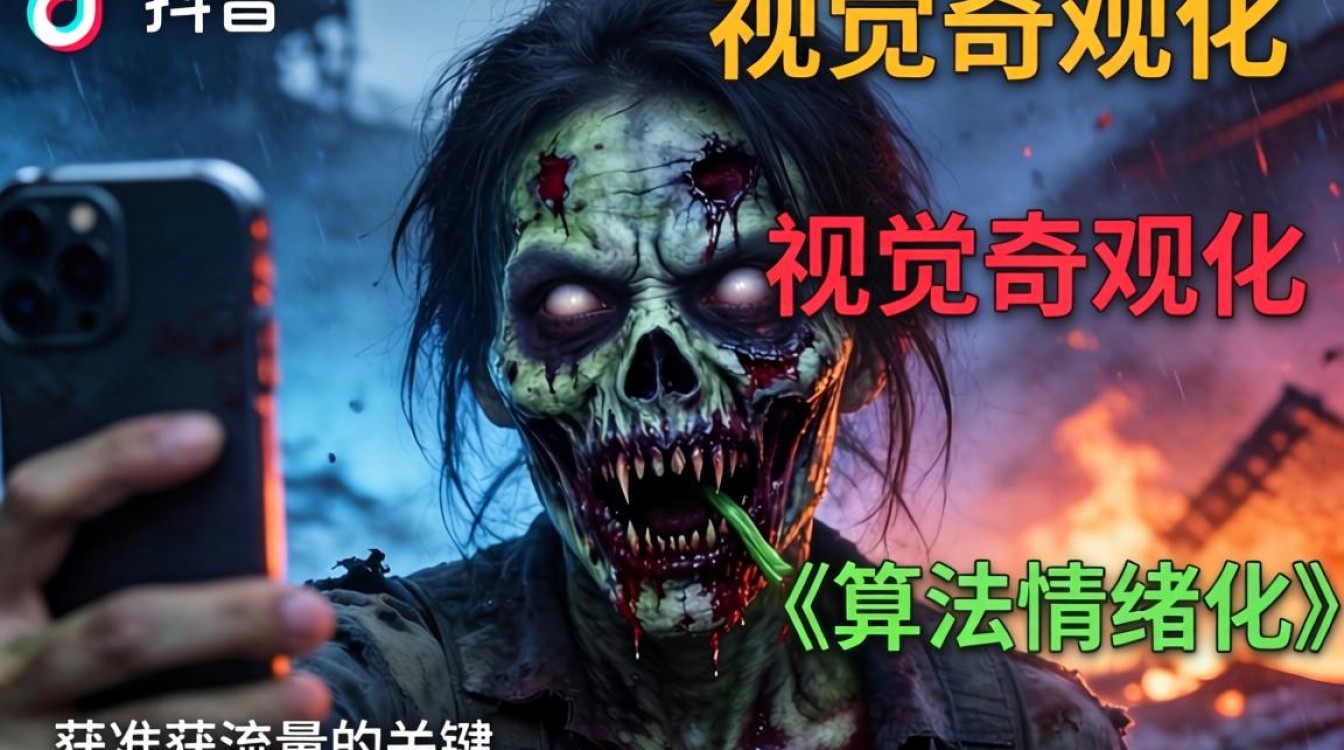 抖音僵尸片拍摄技巧与流量算法分析