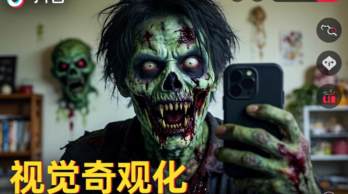抖音僵尸片拍摄技巧与流量算法分析