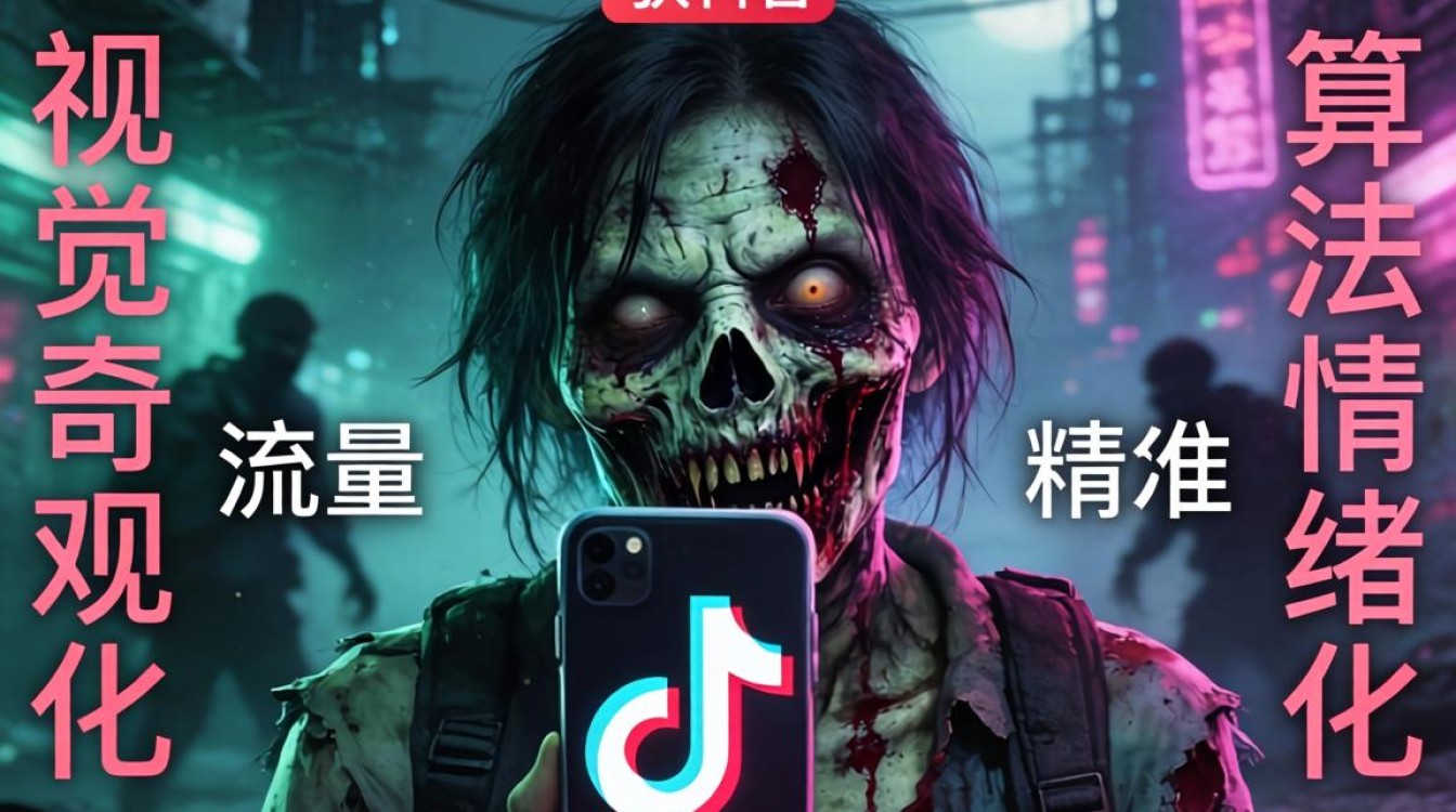 抖音僵尸片拍摄技巧与流量算法分析