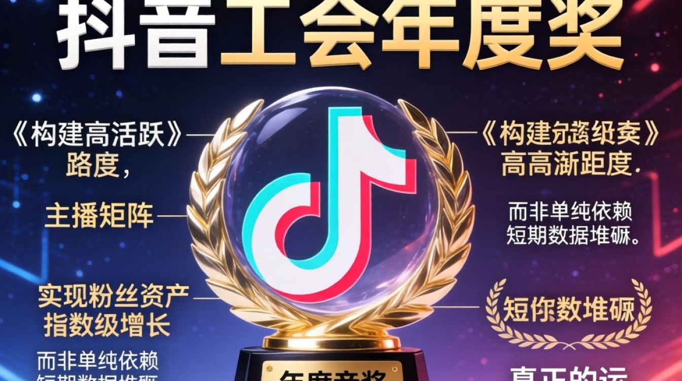 抖音工会年度奖杯怎么弄