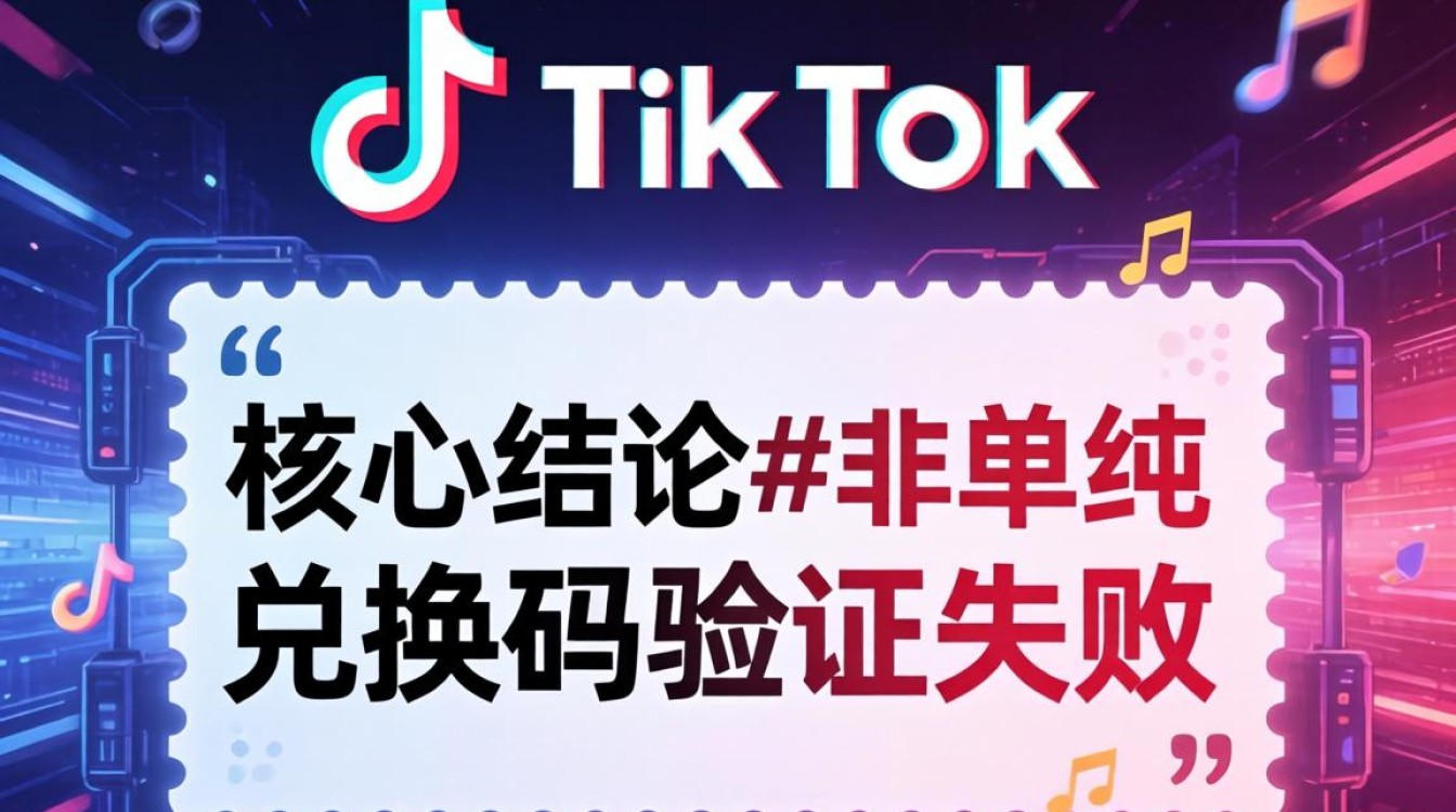 TikTok 兑换码验证失败怎么办