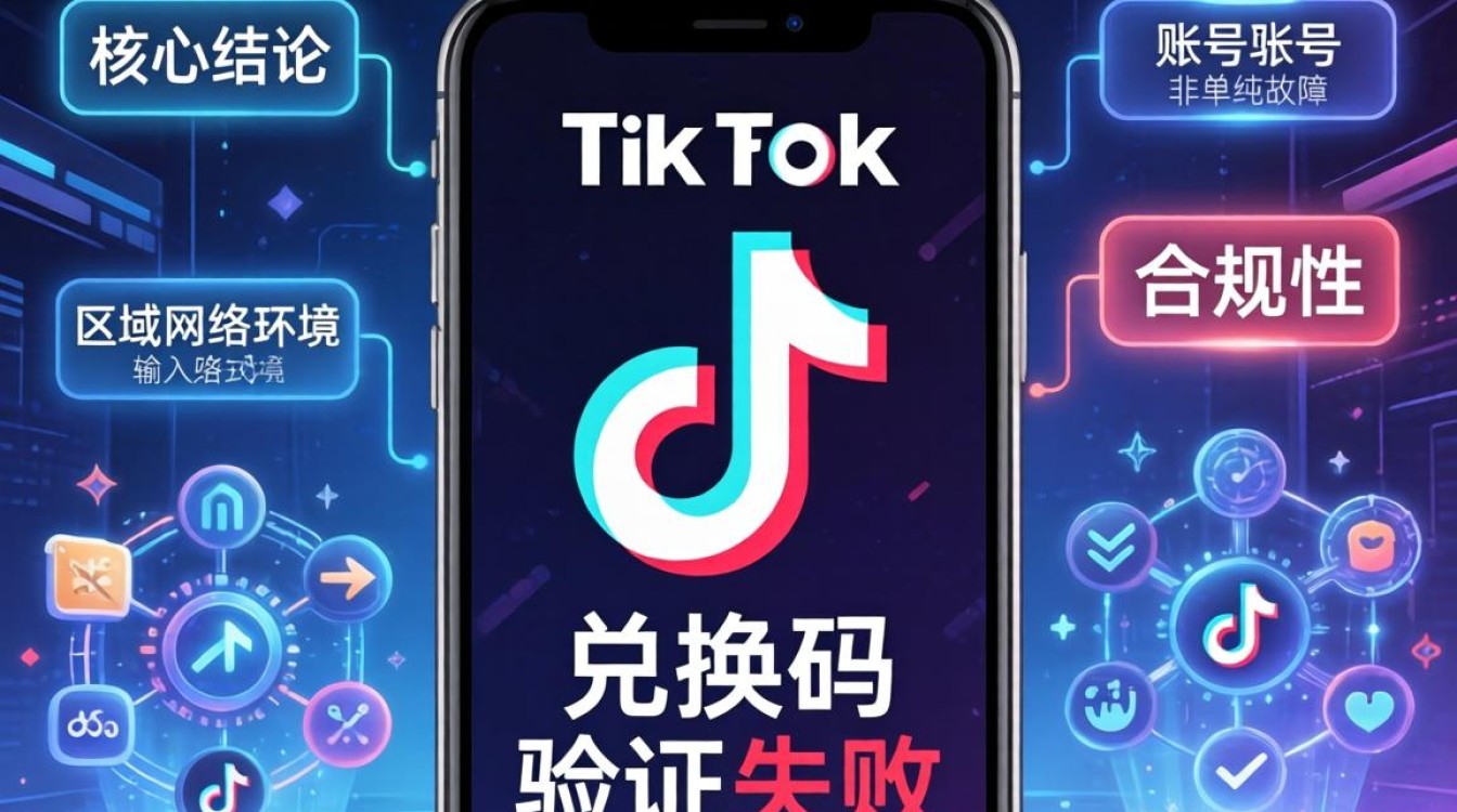 TikTok 兑换码验证失败怎么办