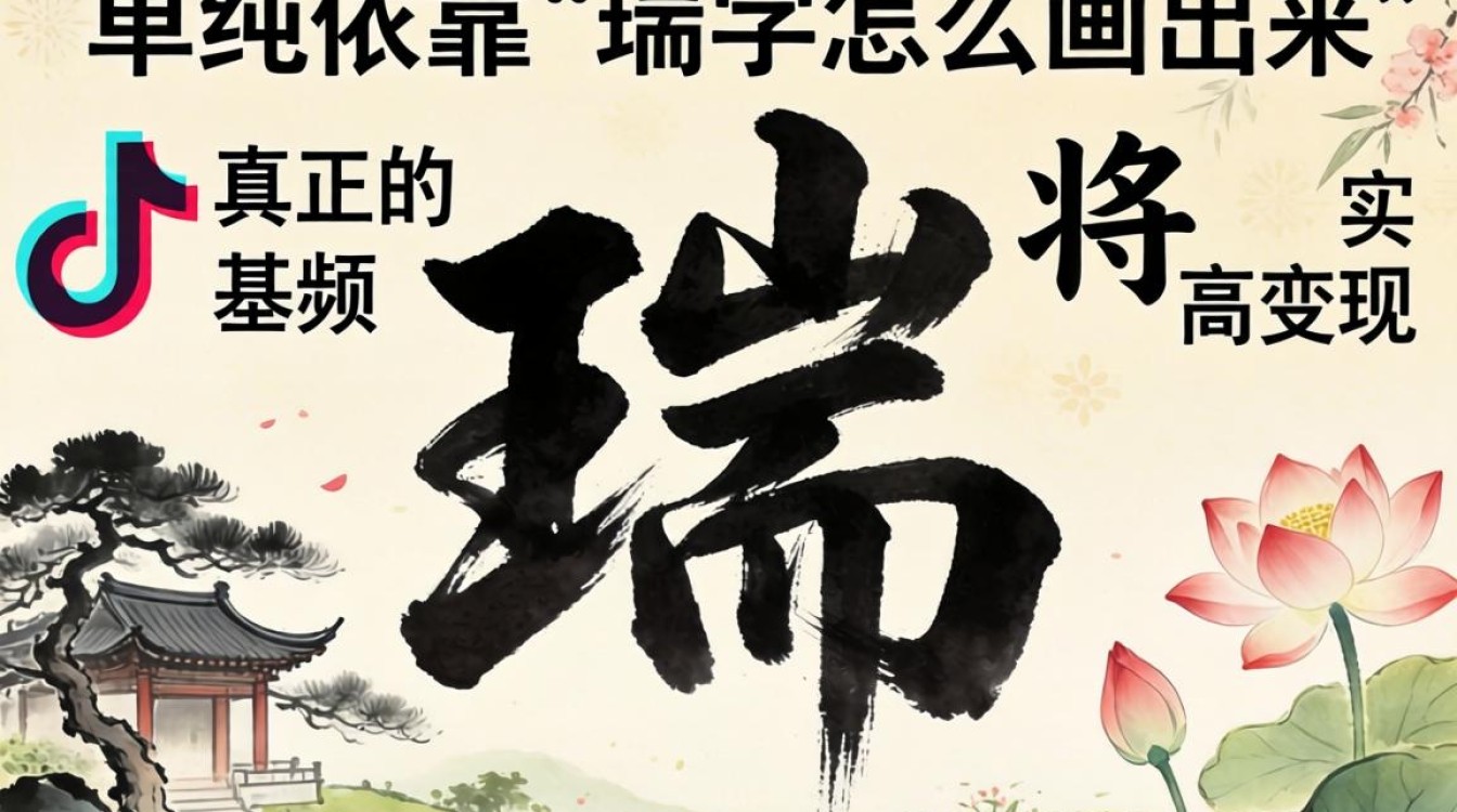 抖音瑞字怎么画出来