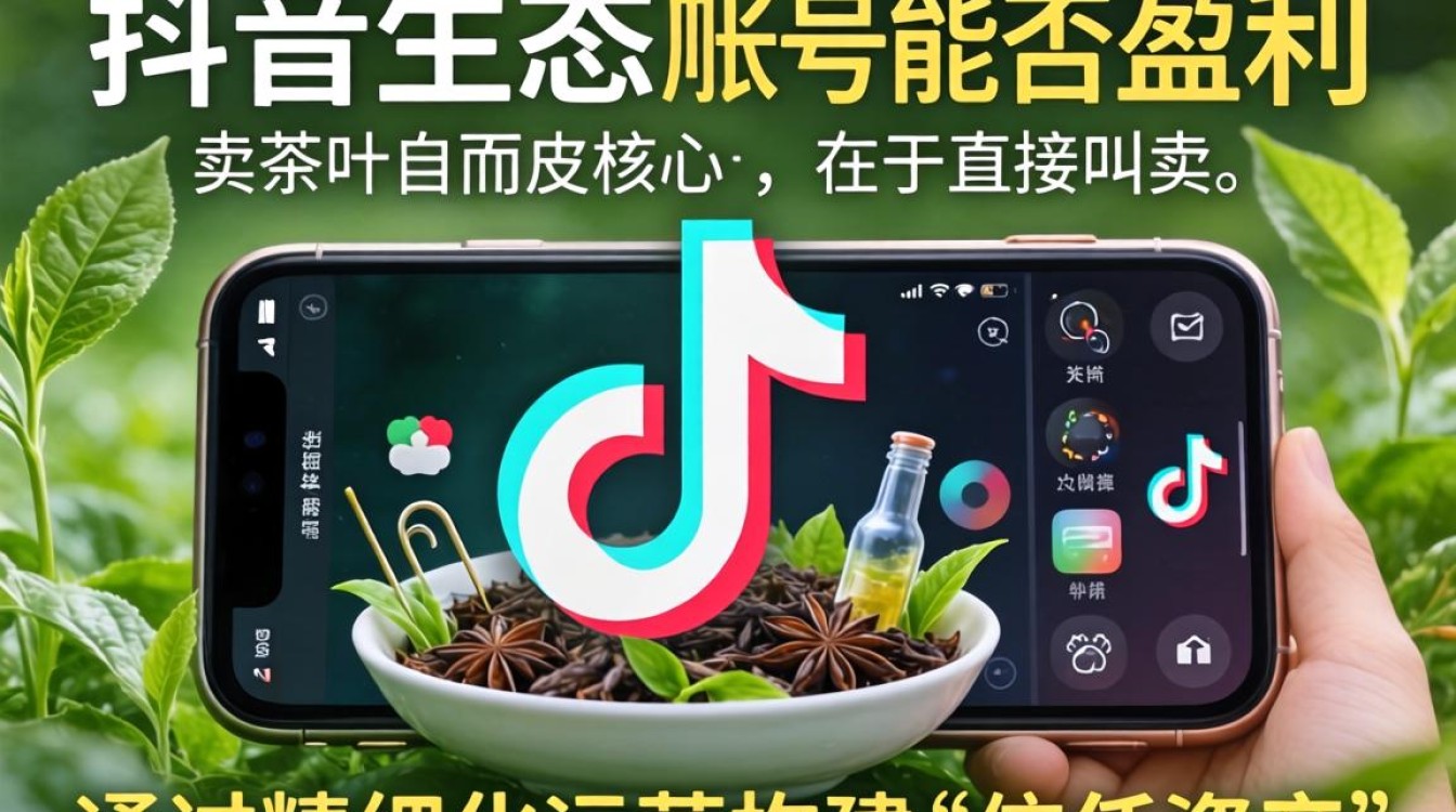 抖音卖茶叶怎么养号赚钱