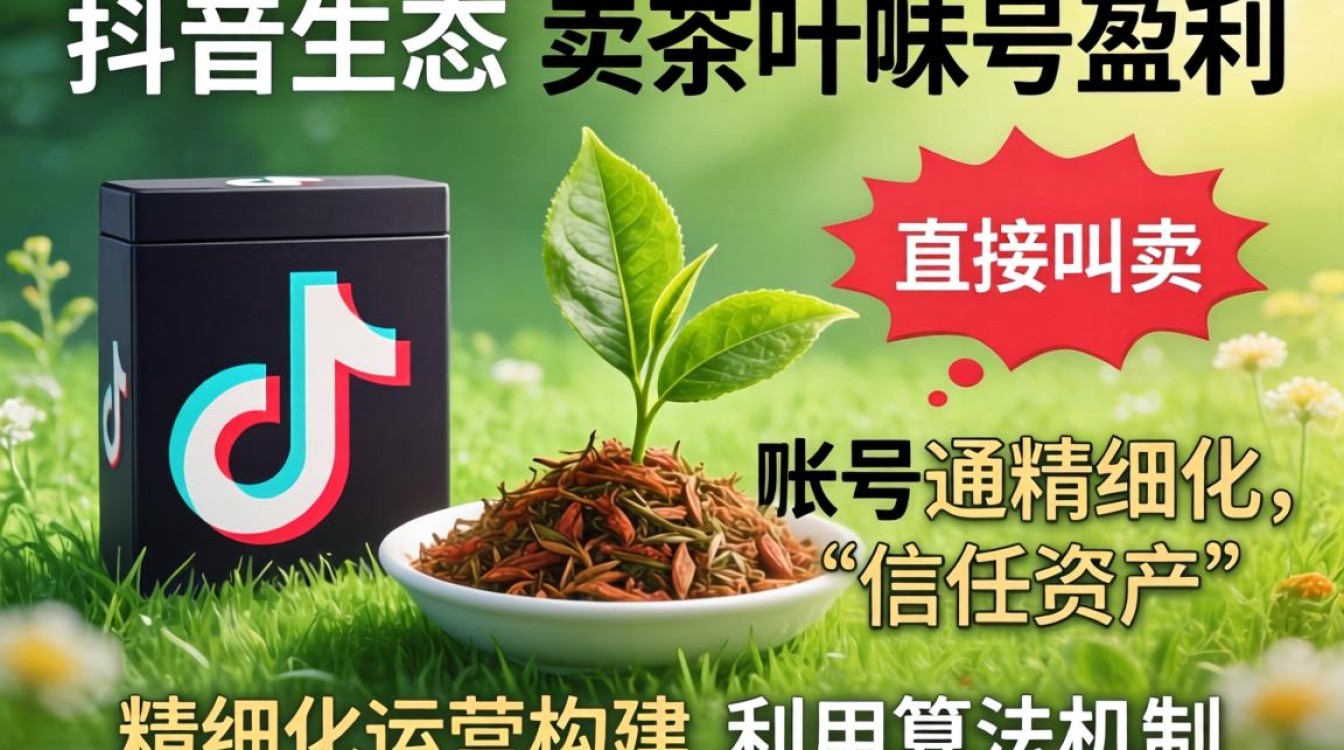 抖音卖茶叶怎么养号赚钱