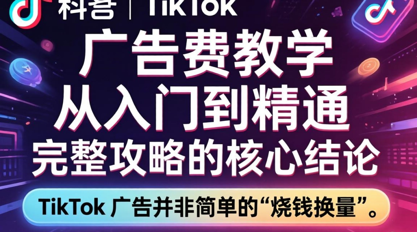 TikTok 广告费教学从入门到精通完整攻略