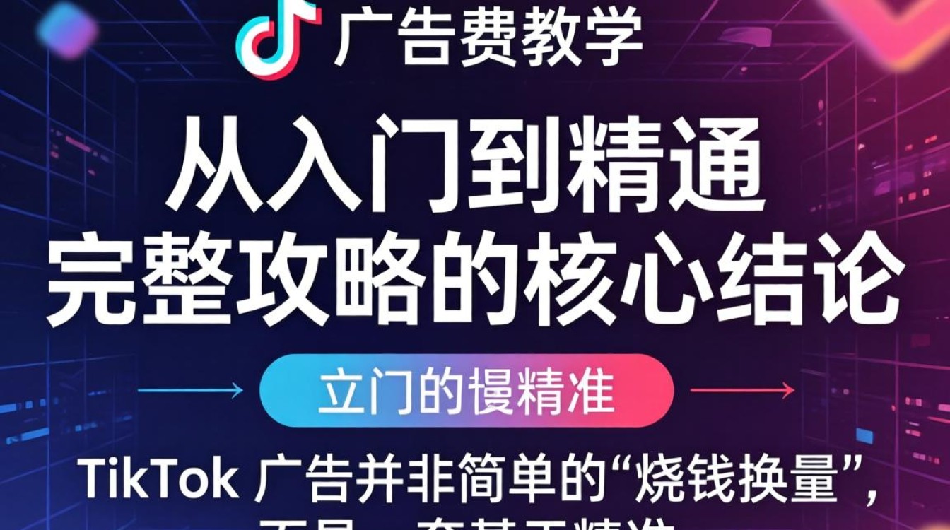 TikTok 广告费教学从入门到精通完整攻略