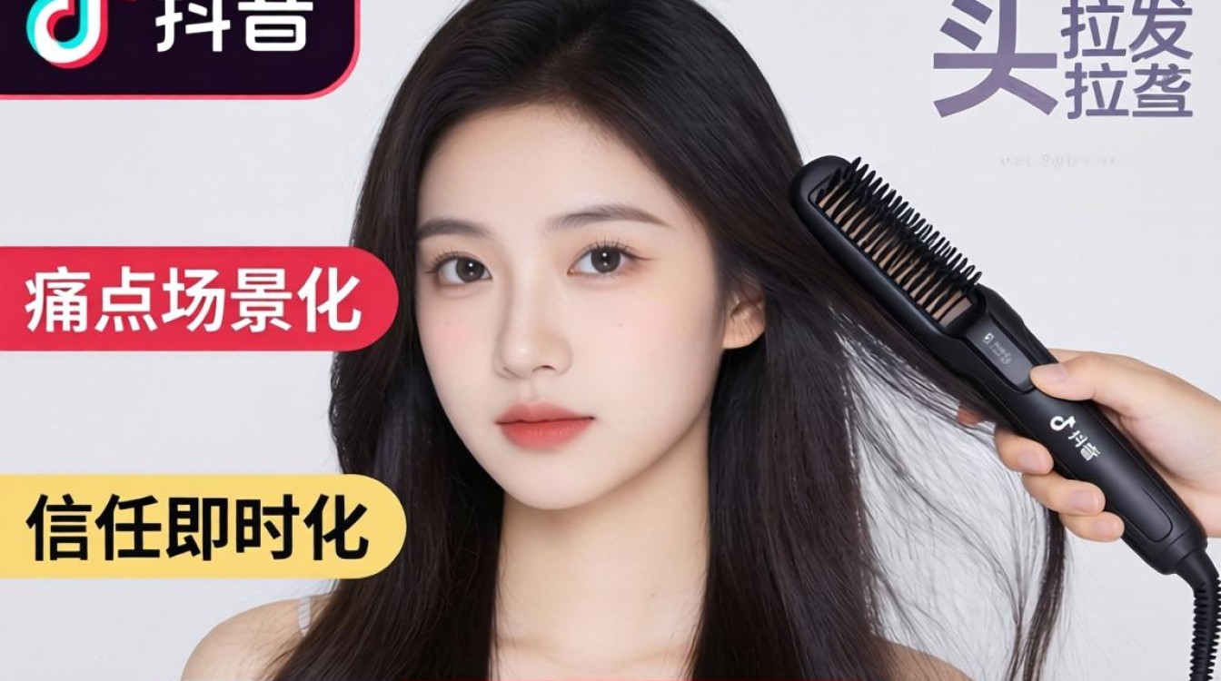 抖音上怎么把头发拉直的