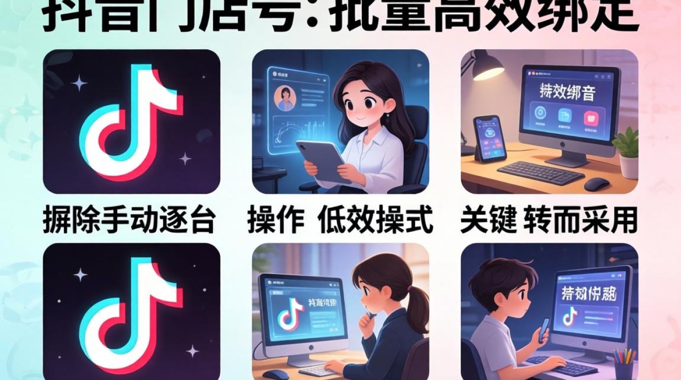 怎么绑定五个抖音小店号