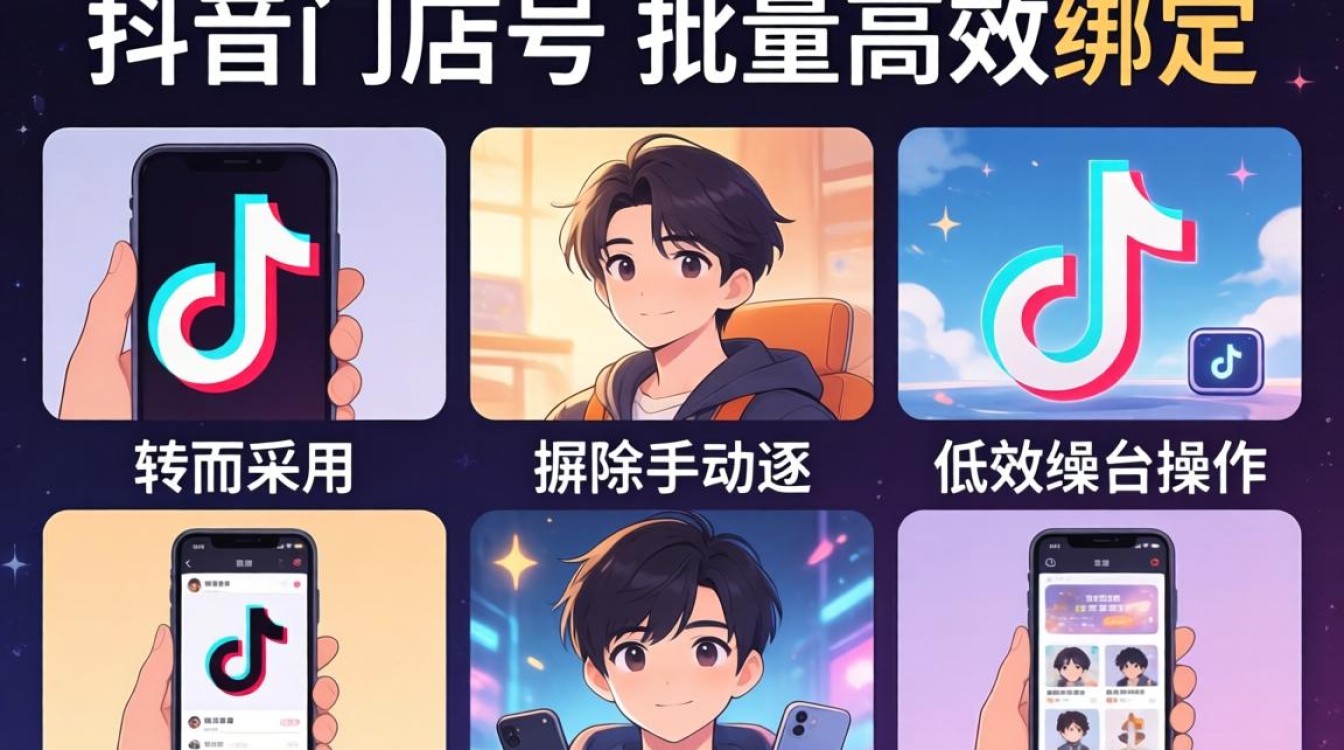 怎么绑定五个抖音小店号