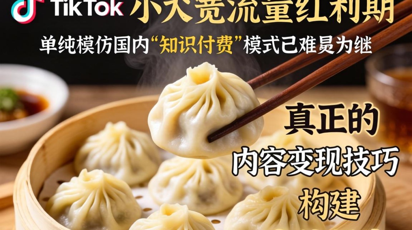 知识付费国外 TikTok 小笼包怎么变现