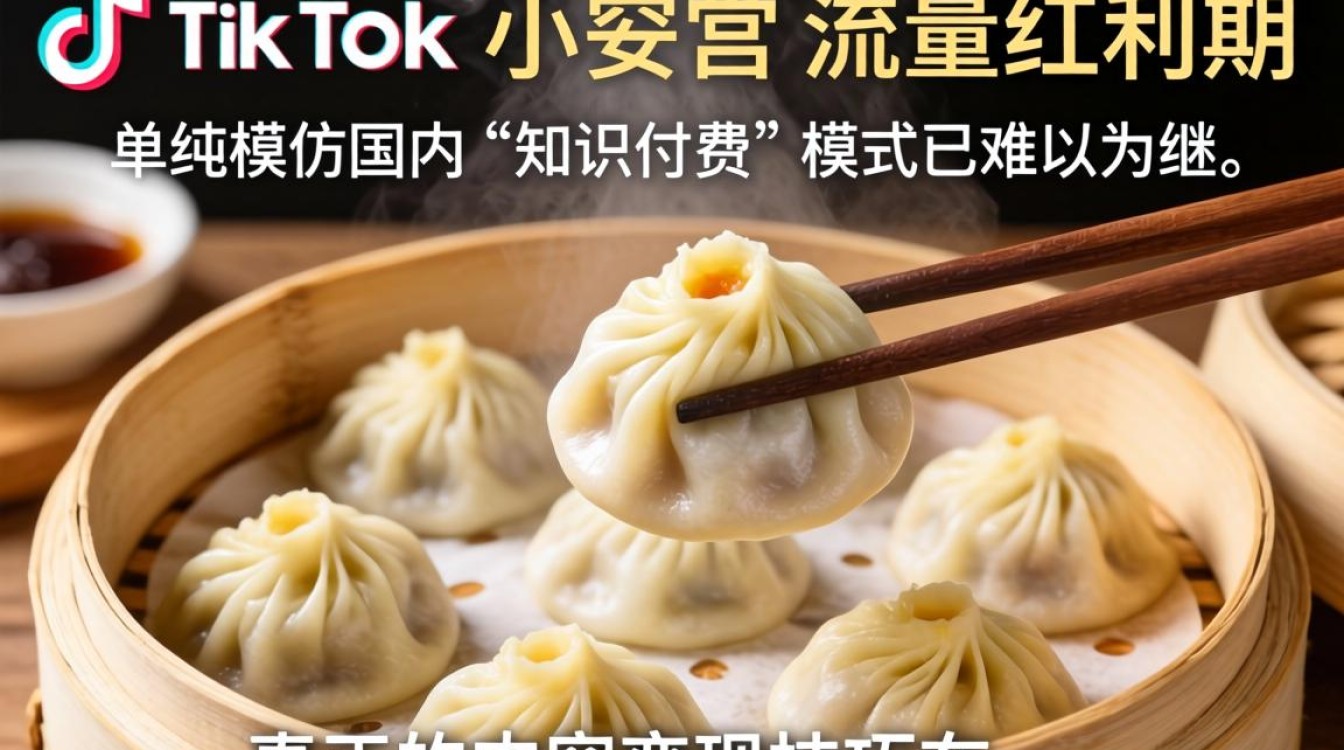 知识付费国外 TikTok 小笼包怎么变现