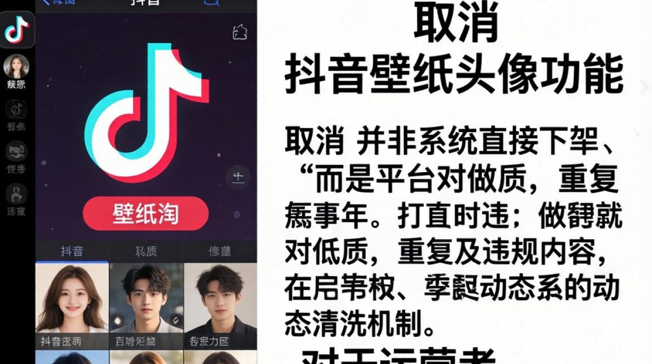 抖音壁纸头像怎么取消了