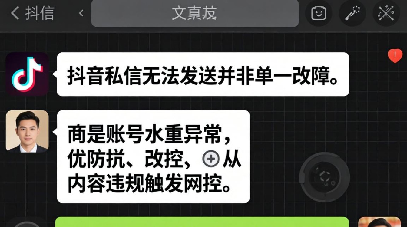 抖音私信发不出原因及解决方案