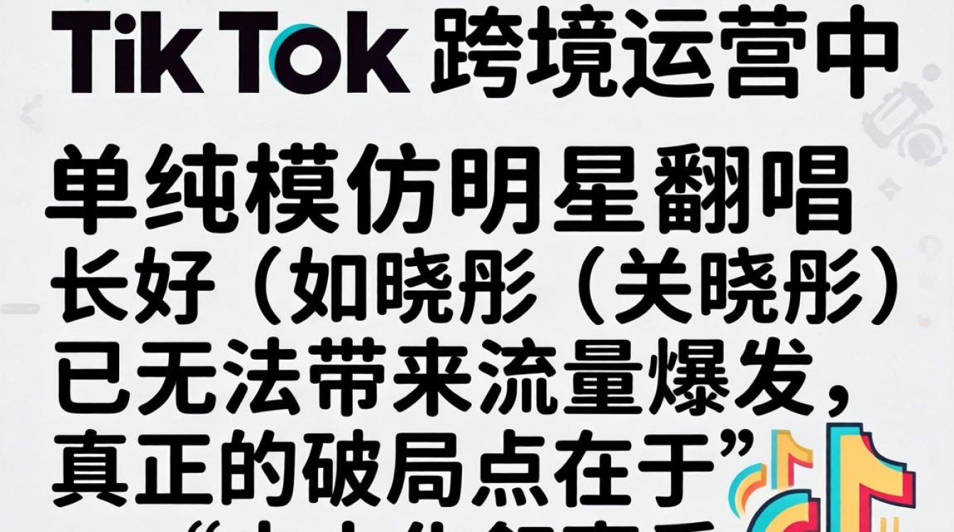 TikTok 翻唱关晓彤跨境运营从入门到进阶