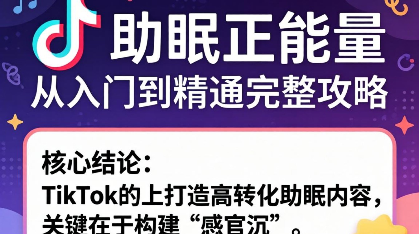 TikTok 助眠正能量从入门到精通完整攻略