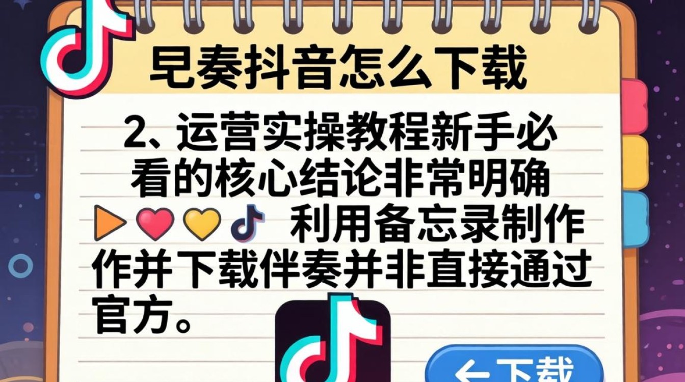 备忘录伴奏抖音怎么下载