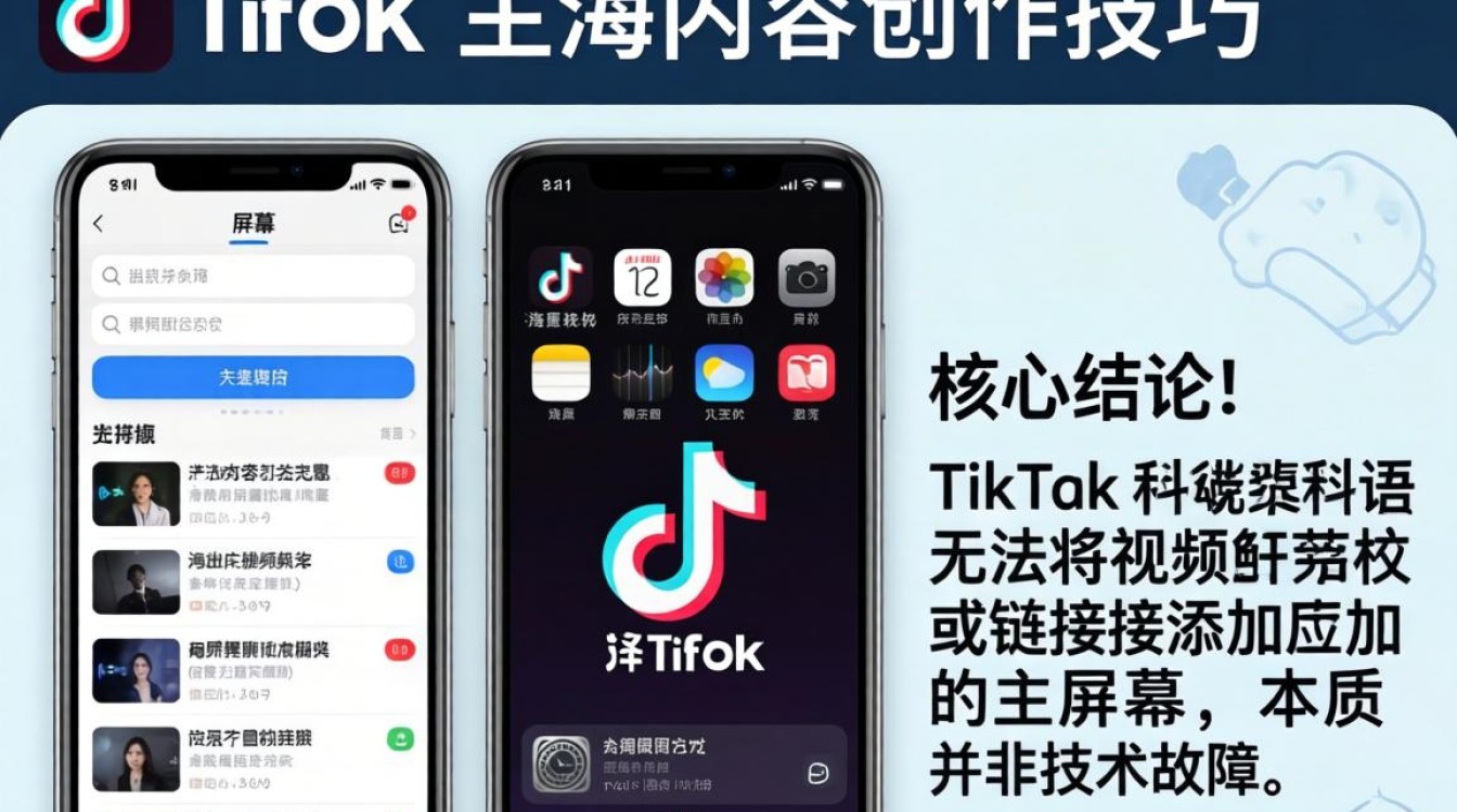 TikTok 添加不了主屏幕原因及出海内容创作技巧