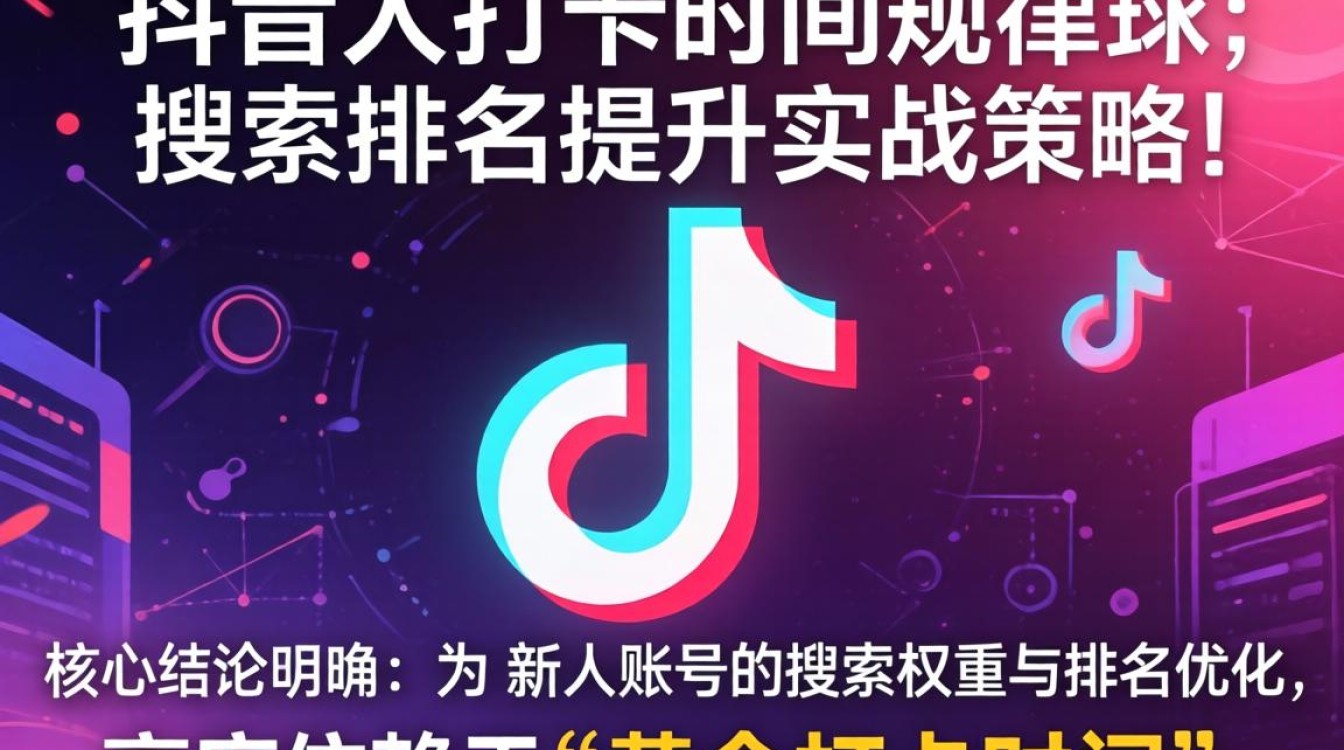 抖音打卡时间设置与搜索排名优化
