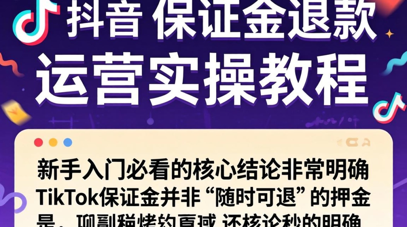 TikTok 保证金退款流程及运营实操教程