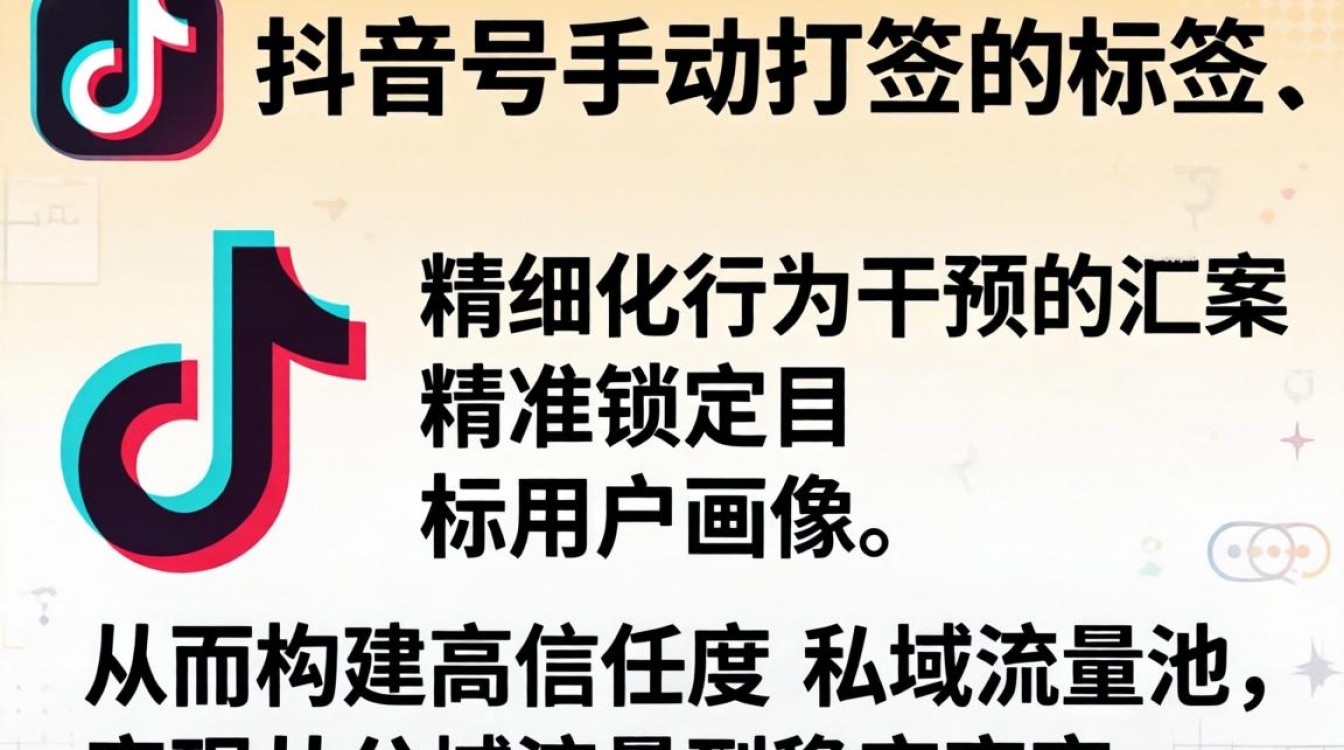 抖音号手动打标签怎么打