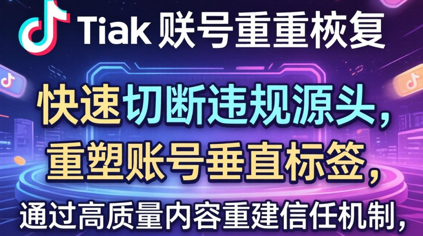 TikTok 账号权重怎么恢复