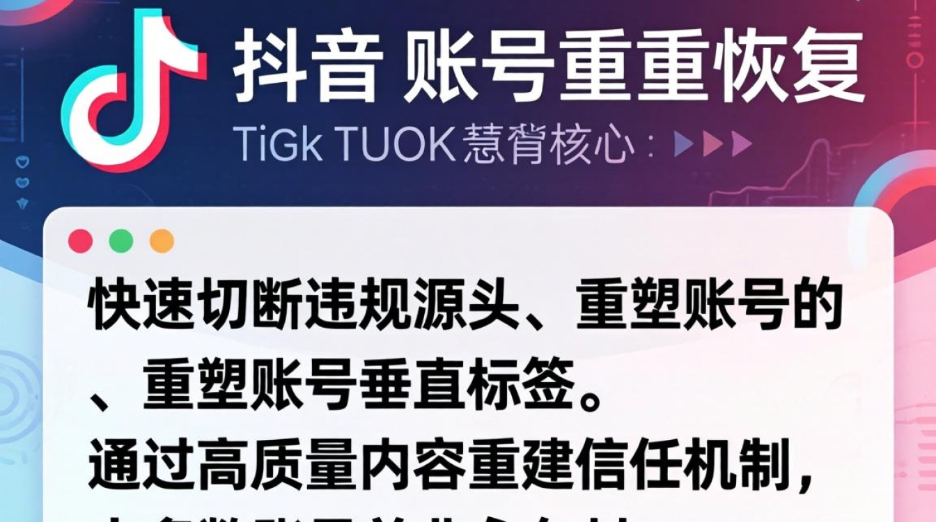 TikTok 账号权重怎么恢复