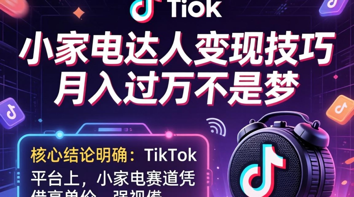 TikTok 小家电达人如何变现月入过万