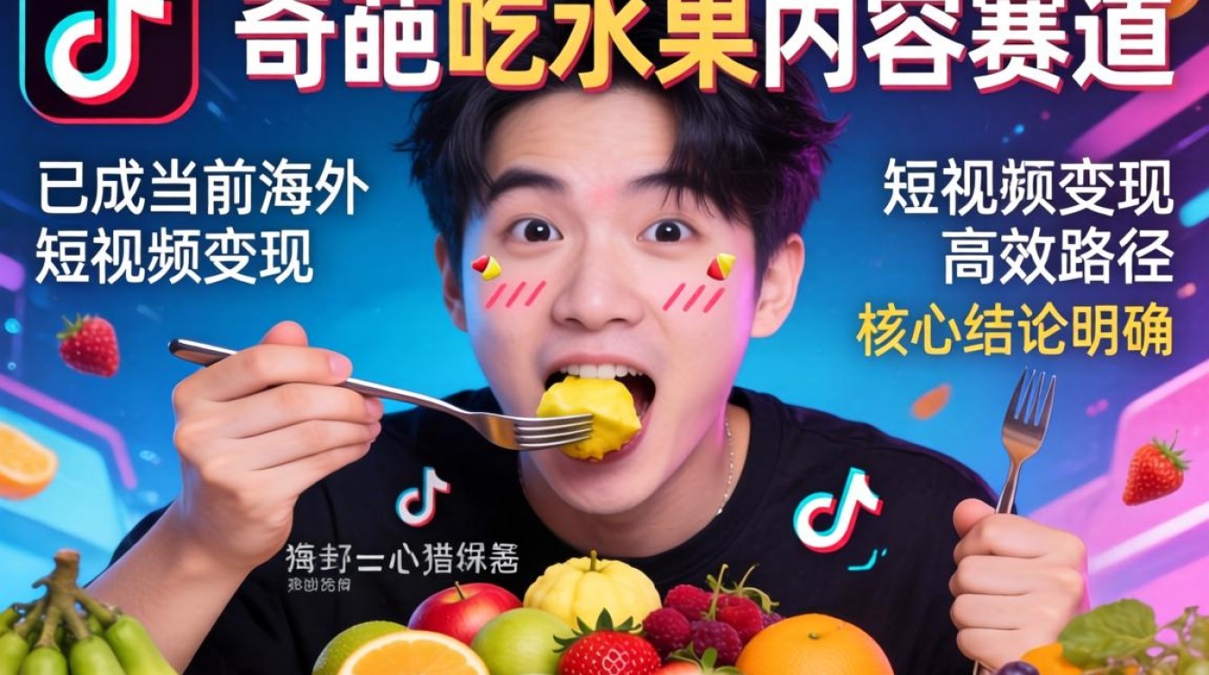 TikTok 奇葩吃水果 出海变现完整教程