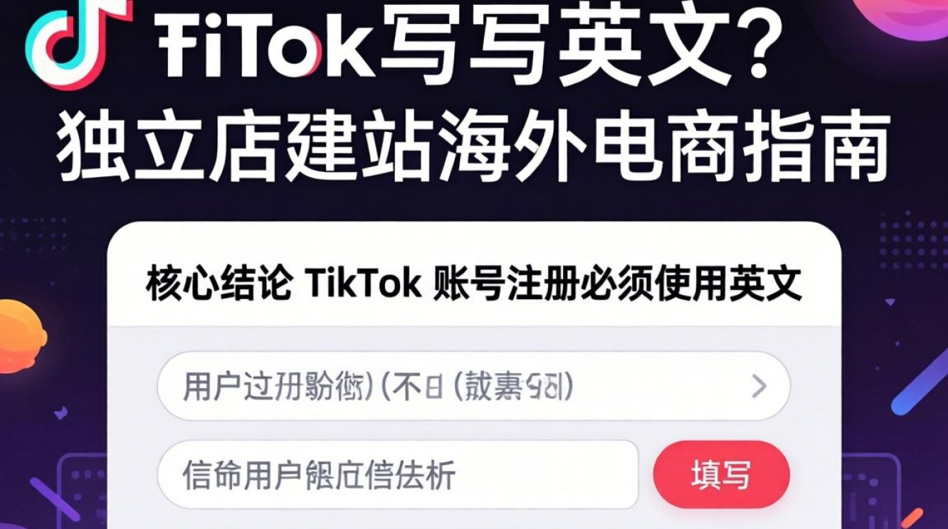 TikTok 注册要写英文吗