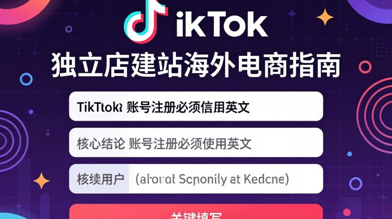 TikTok 注册要写英文吗