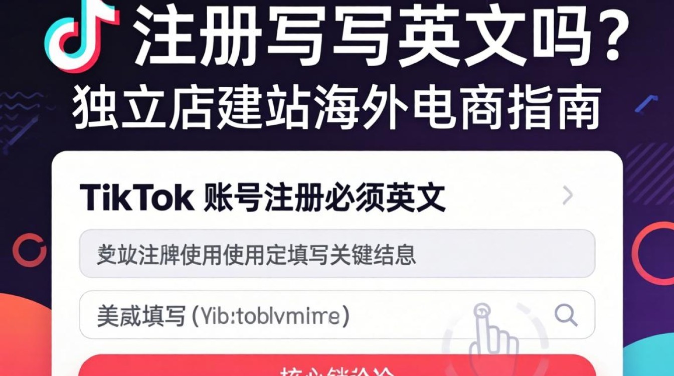 TikTok 注册要写英文吗