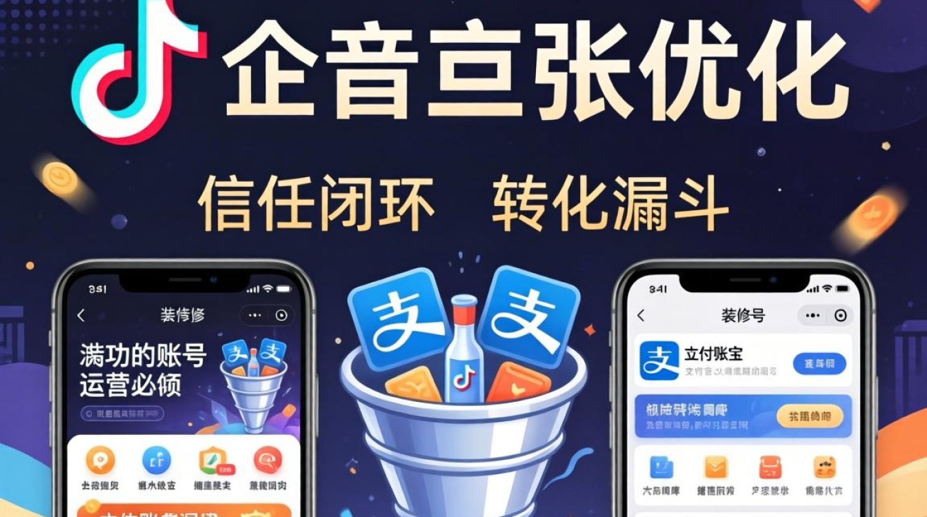 企业抖音支付宝账号装修与主页优化