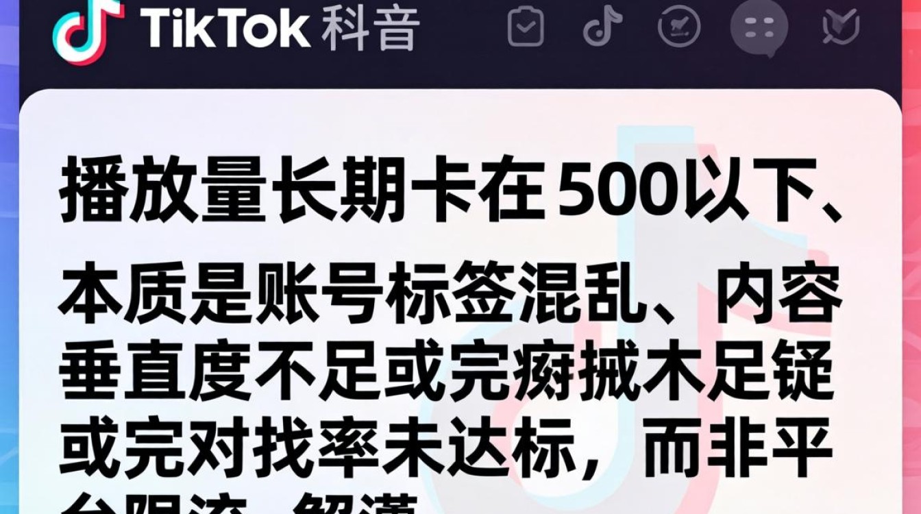 TikTok 播放突破不了 500 怎么办