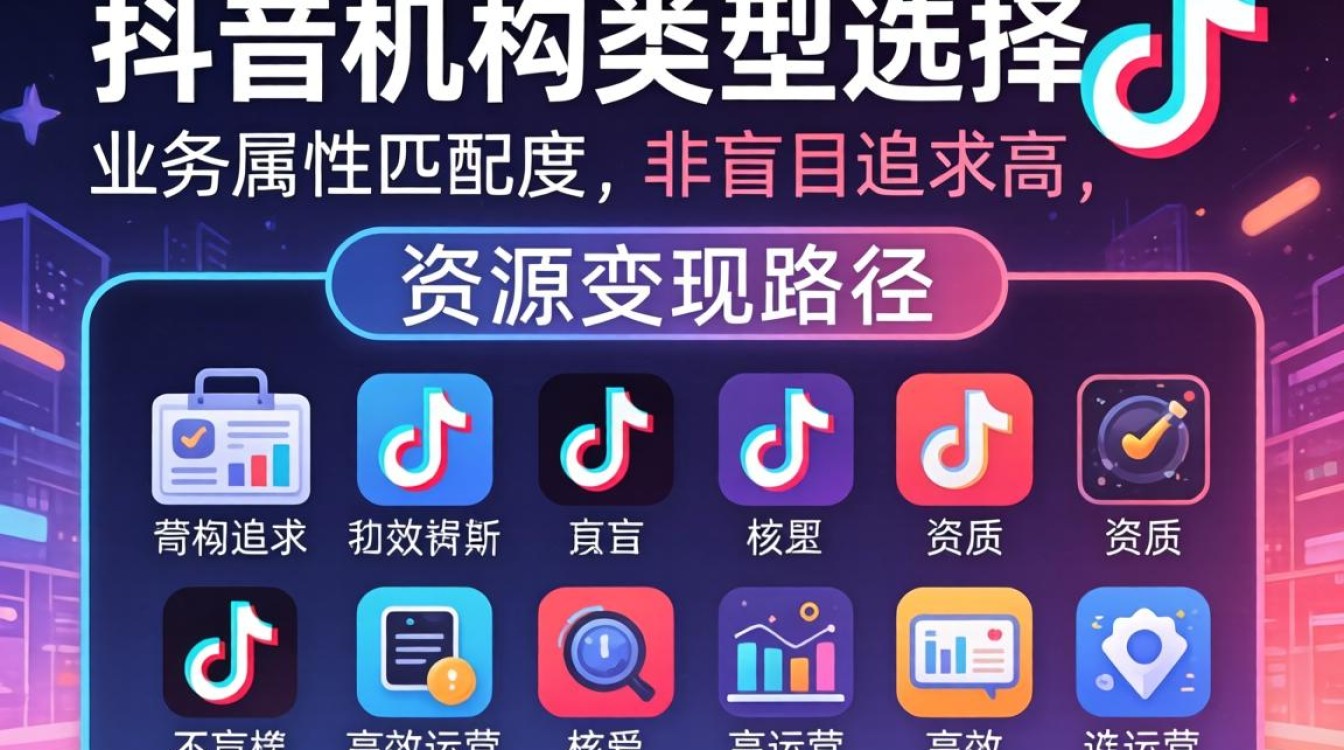 抖音机构类型选择攻略效率提升神器推荐