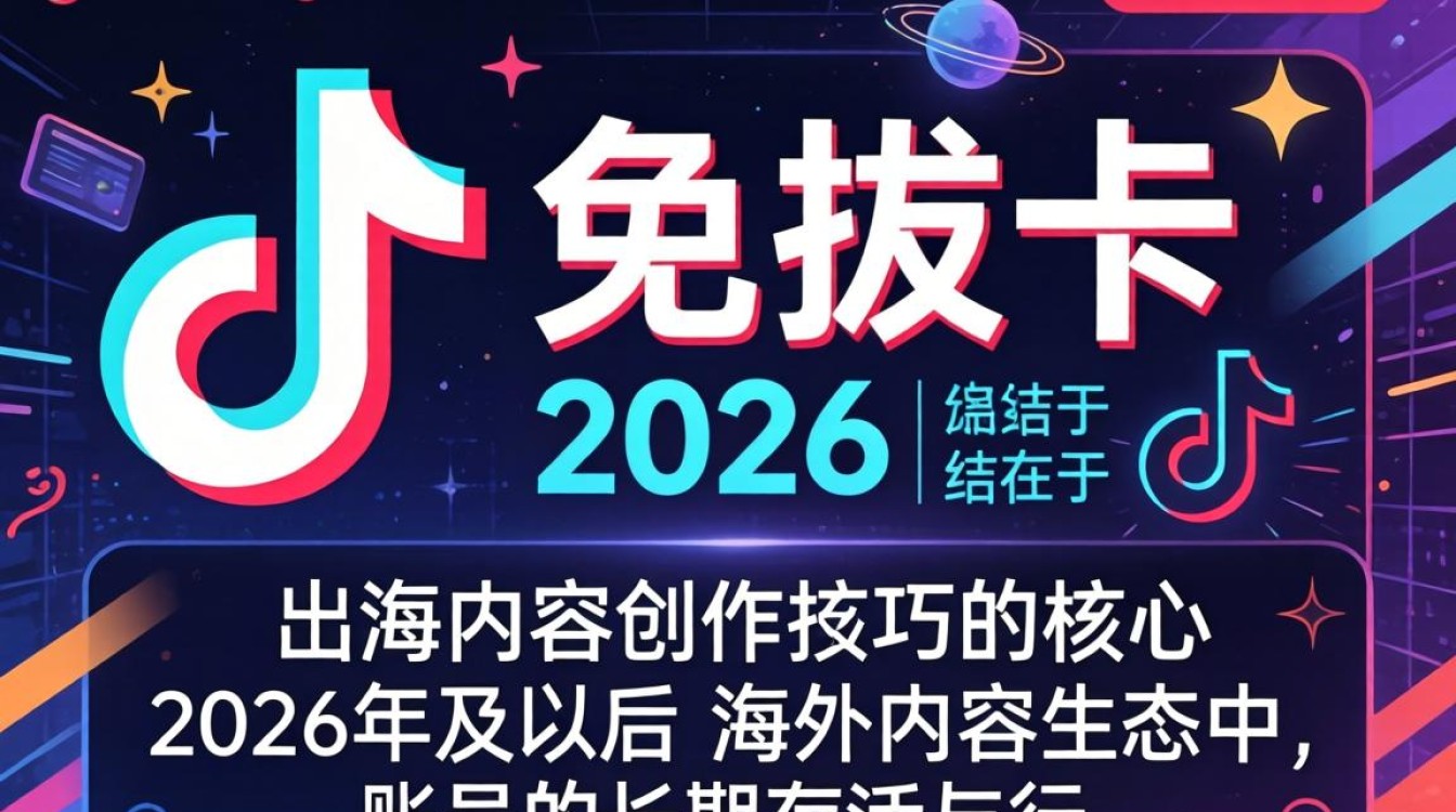 TikTok 免拔卡 2026 出海内容创作技巧
