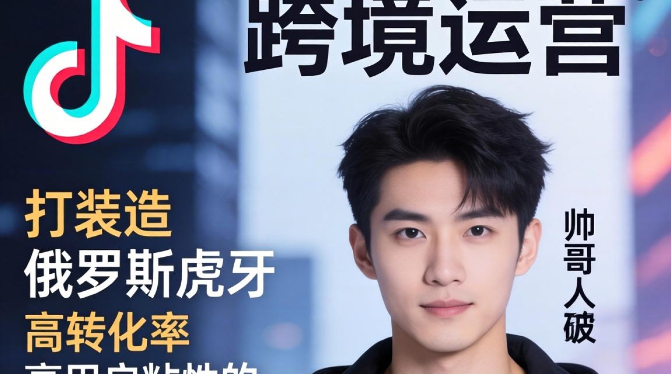 TikTok 俄罗斯虎牙帅哥跨境运营从入门到进阶