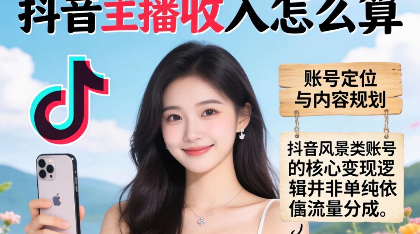 抖音主播收入计算方式与账号定位规划